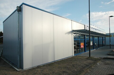 Erweiterung der Lagerfl&auml;che f&uuml;r Jysk durch Circle Hallensysteme